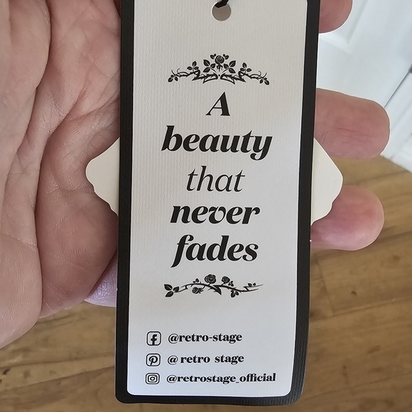 NWT Retro Stage Yellow Flutter Sleeve Princess Seam Button Down Bow Blouse Sz M - Picture 8 of 12